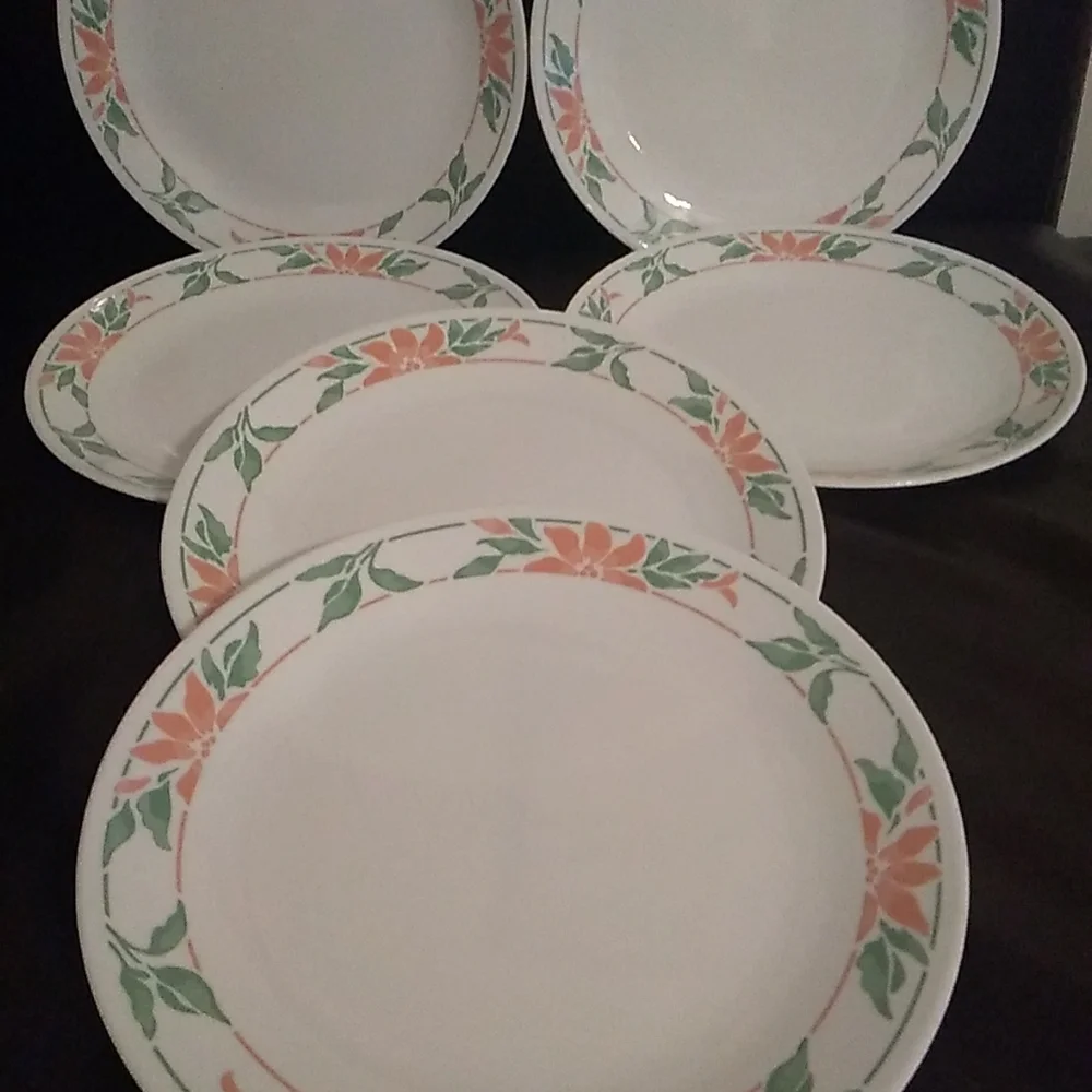 Corelle Island Breeze 6 Dinner Plates